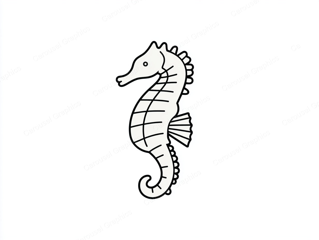Seahorse Vector Graphic preview