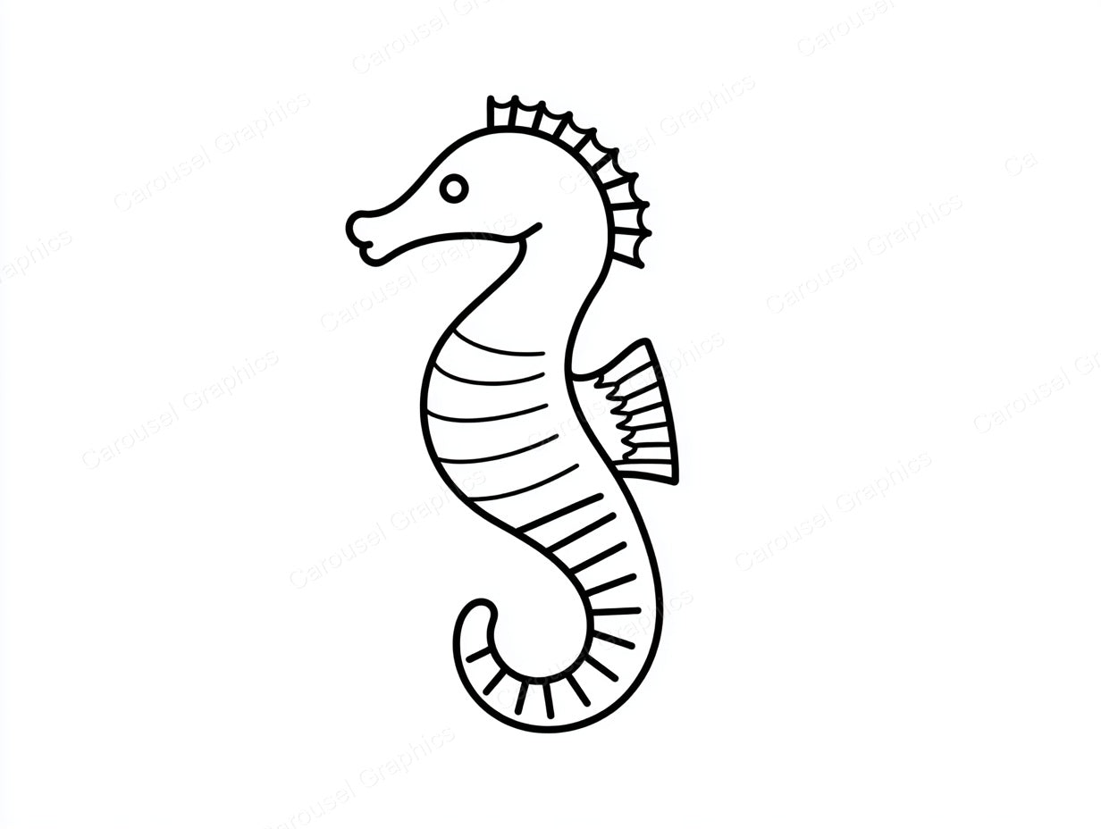 Seahorse Vector Graphic preview