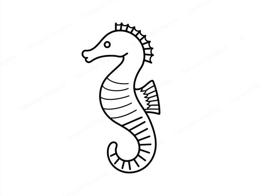 Seahorse Vector Graphic preview