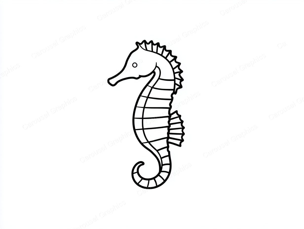 Seahorse Vector Graphic preview