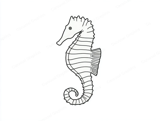 Seahorse Vector Graphic preview