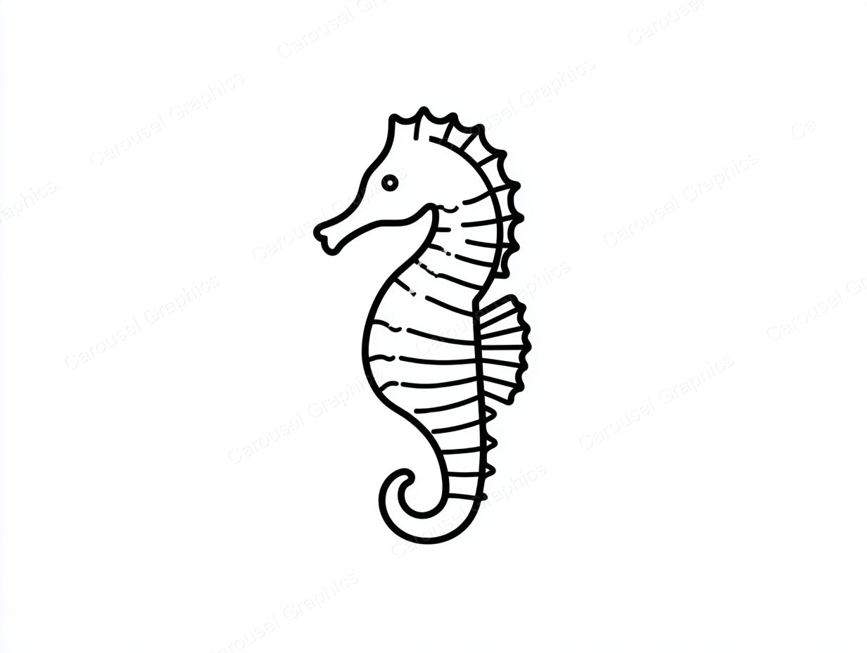 Seahorse Vector Graphic preview