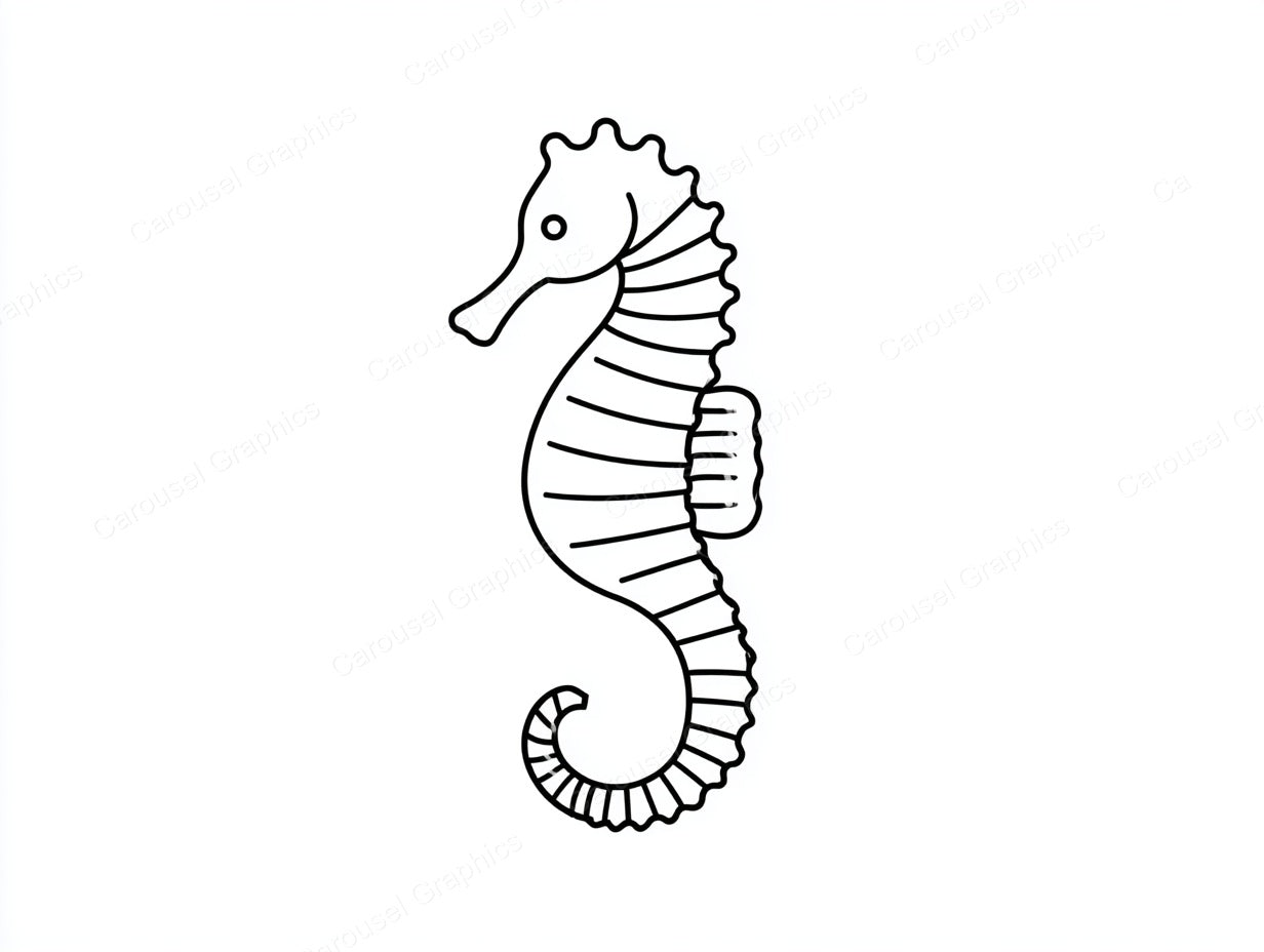 Seahorse Vector Graphic preview