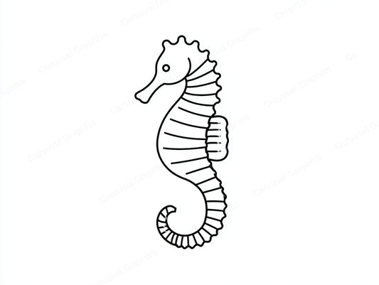 Seahorse Vector Graphic preview