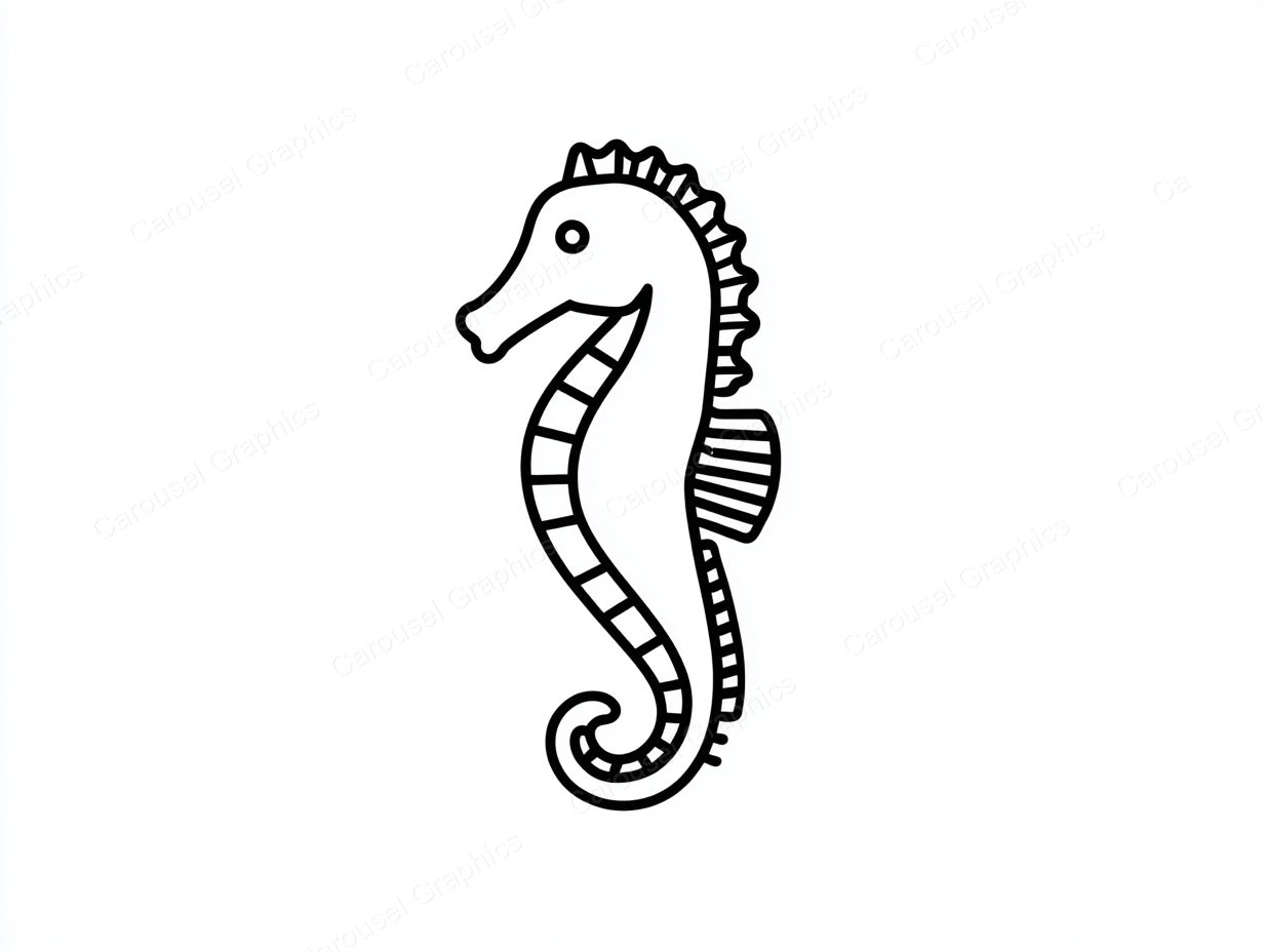 Seahorse Vector Graphic preview