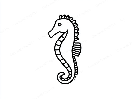 Seahorse Vector Graphic preview