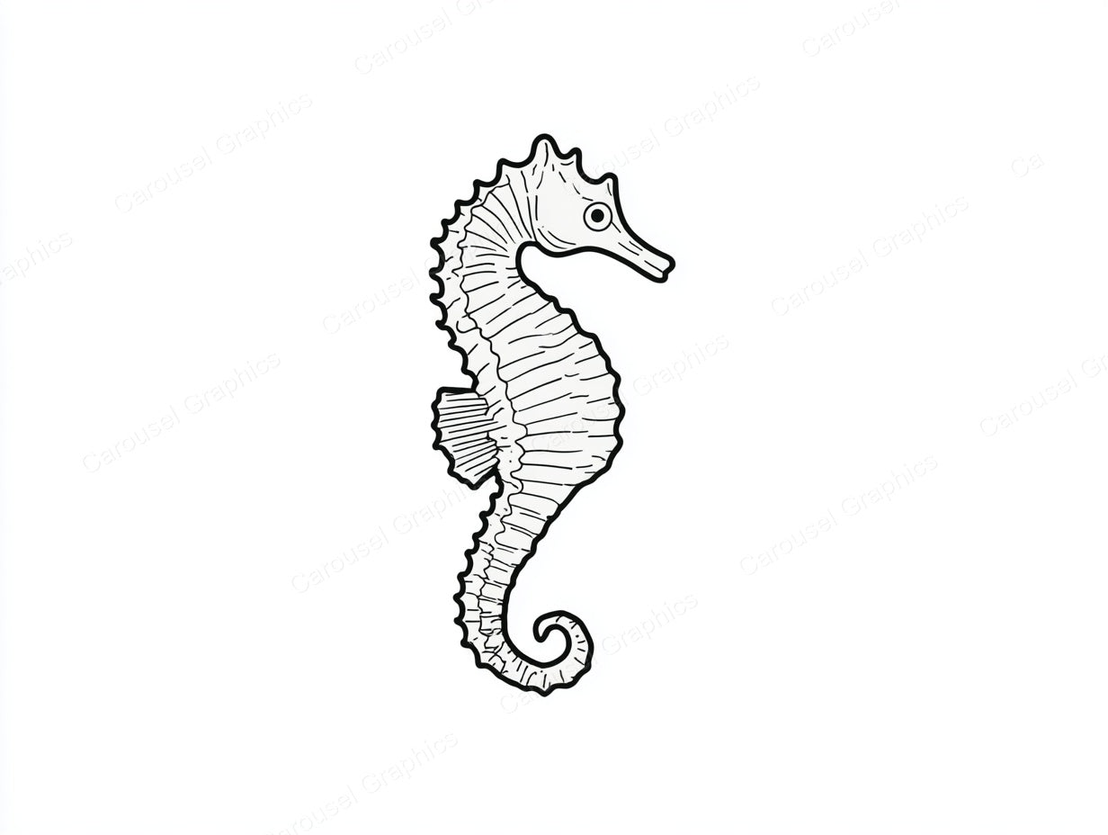 Seahorse Vector Graphic preview