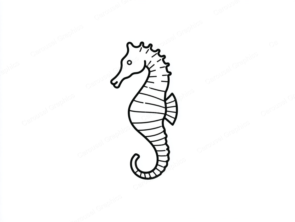 Seahorse Vector Graphic preview