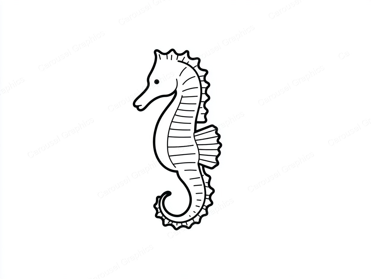 Seahorse Vector Graphic preview
