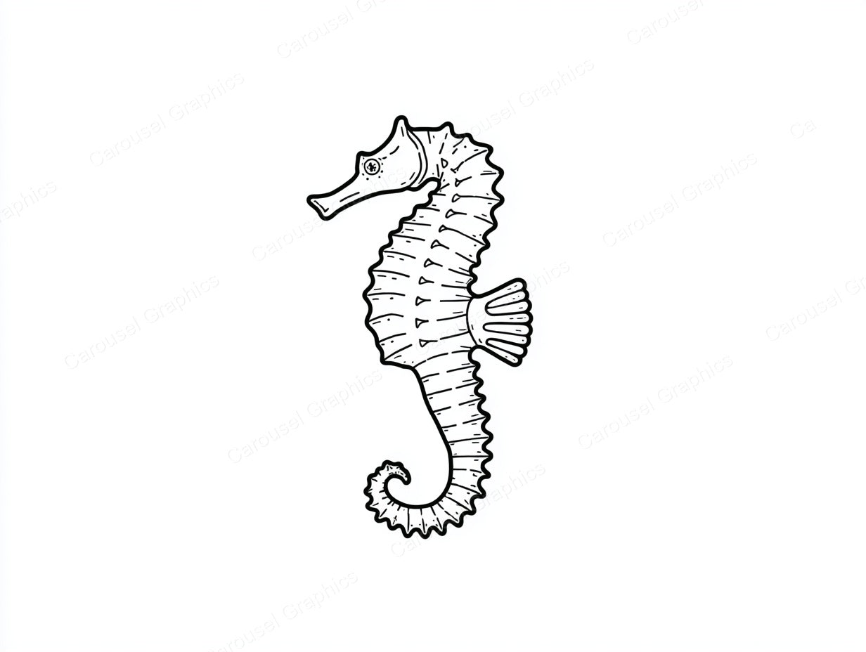 Seahorse Vector Graphic preview