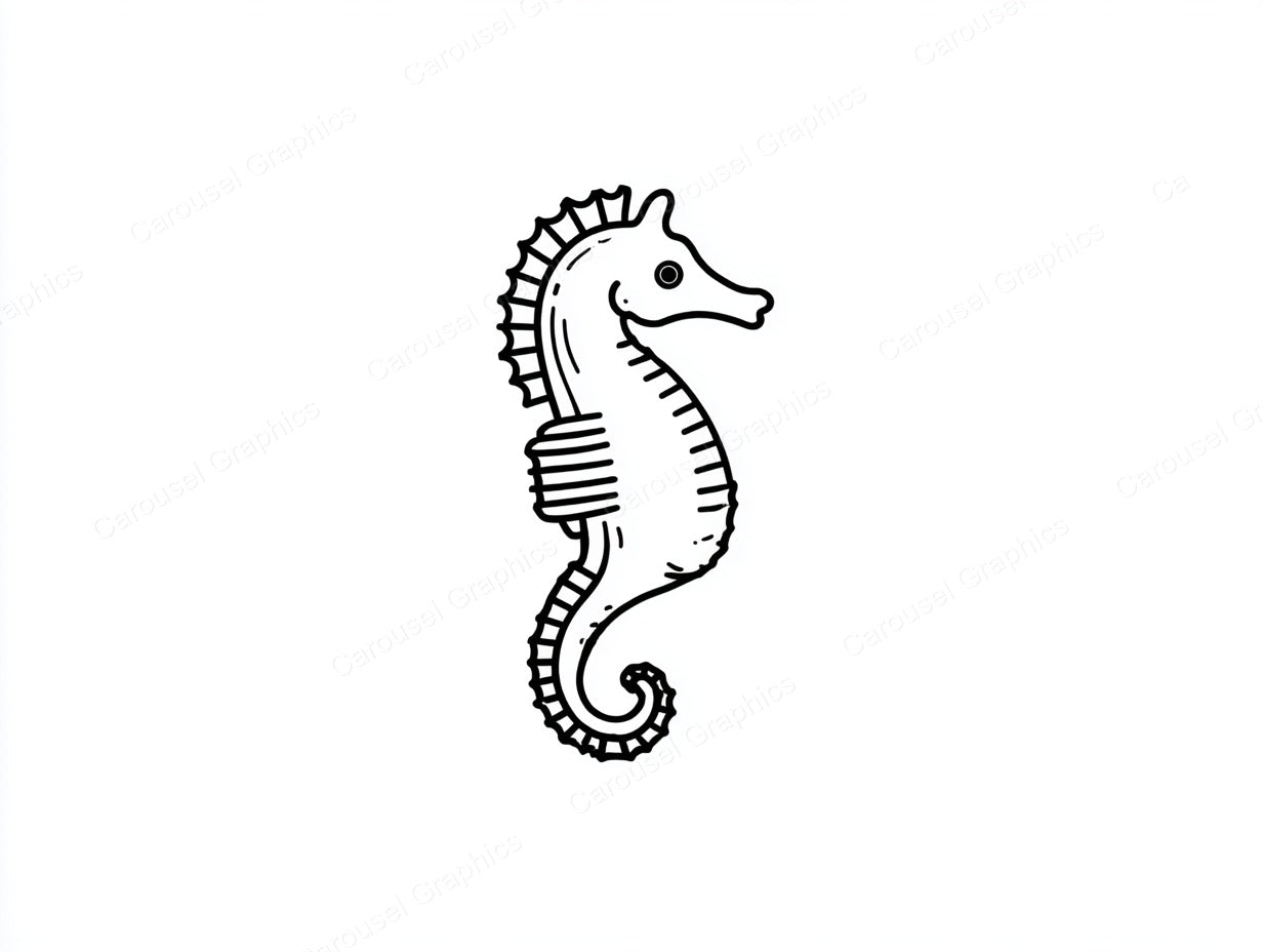 Seahorse Vector Graphic preview