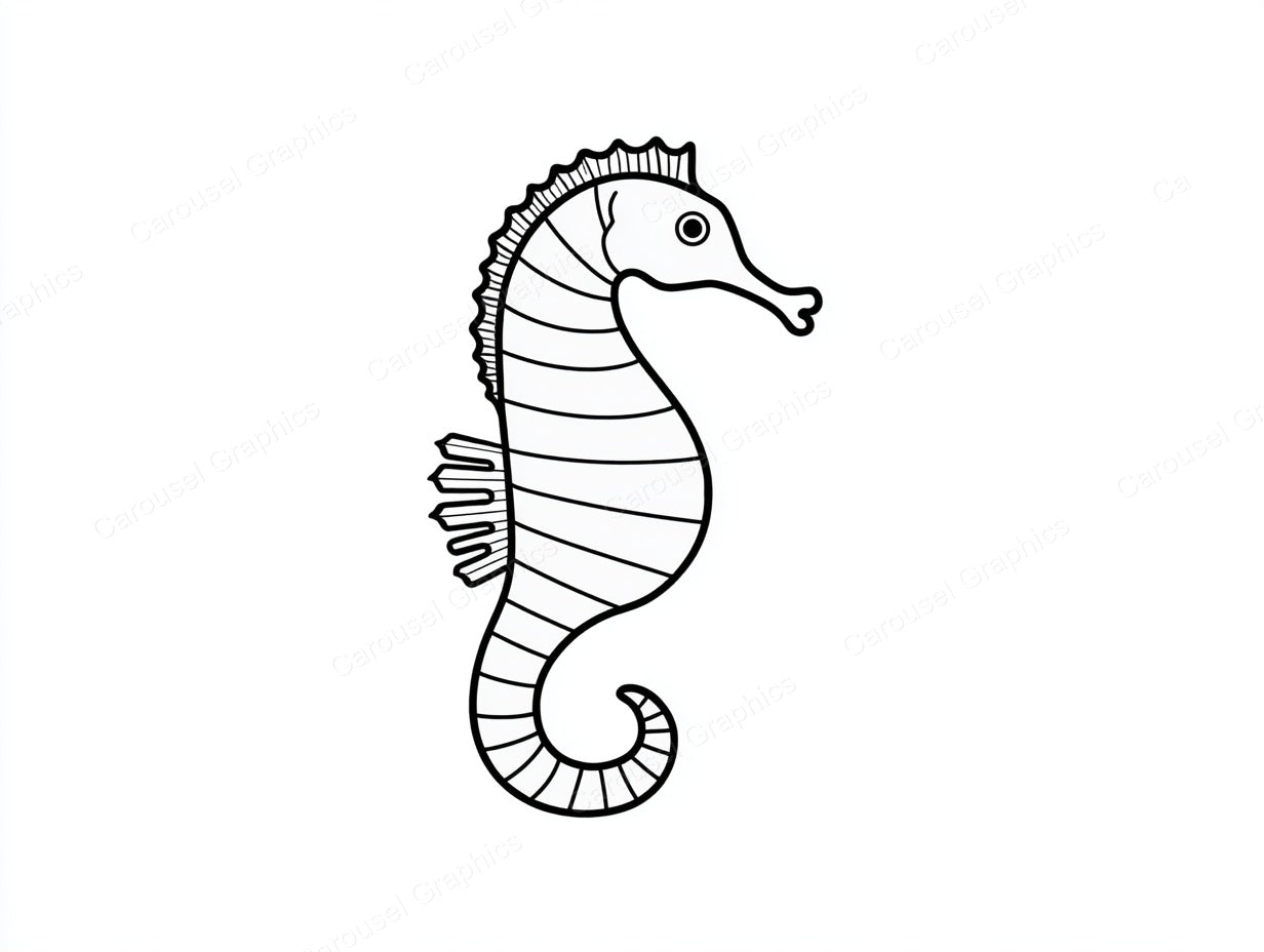 Seahorse Vector Graphic preview