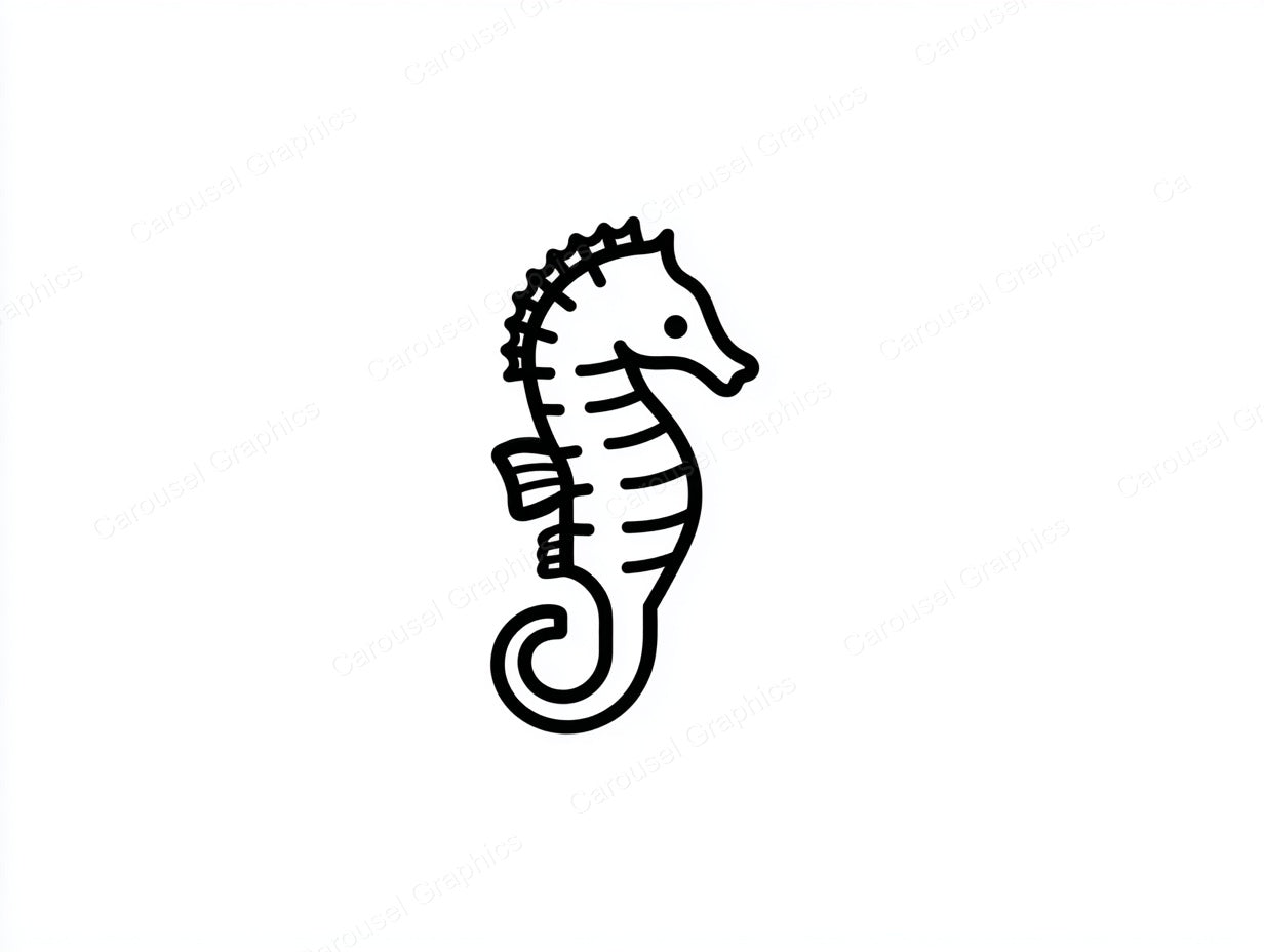 Seahorse Vector Graphic preview
