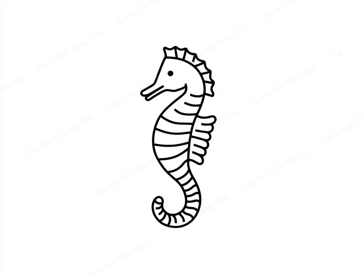 Seahorse Vector Graphic preview