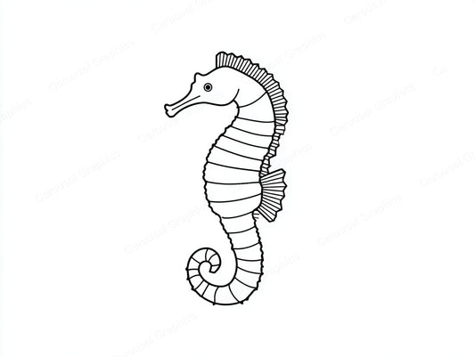 Seahorse Vector Graphic preview