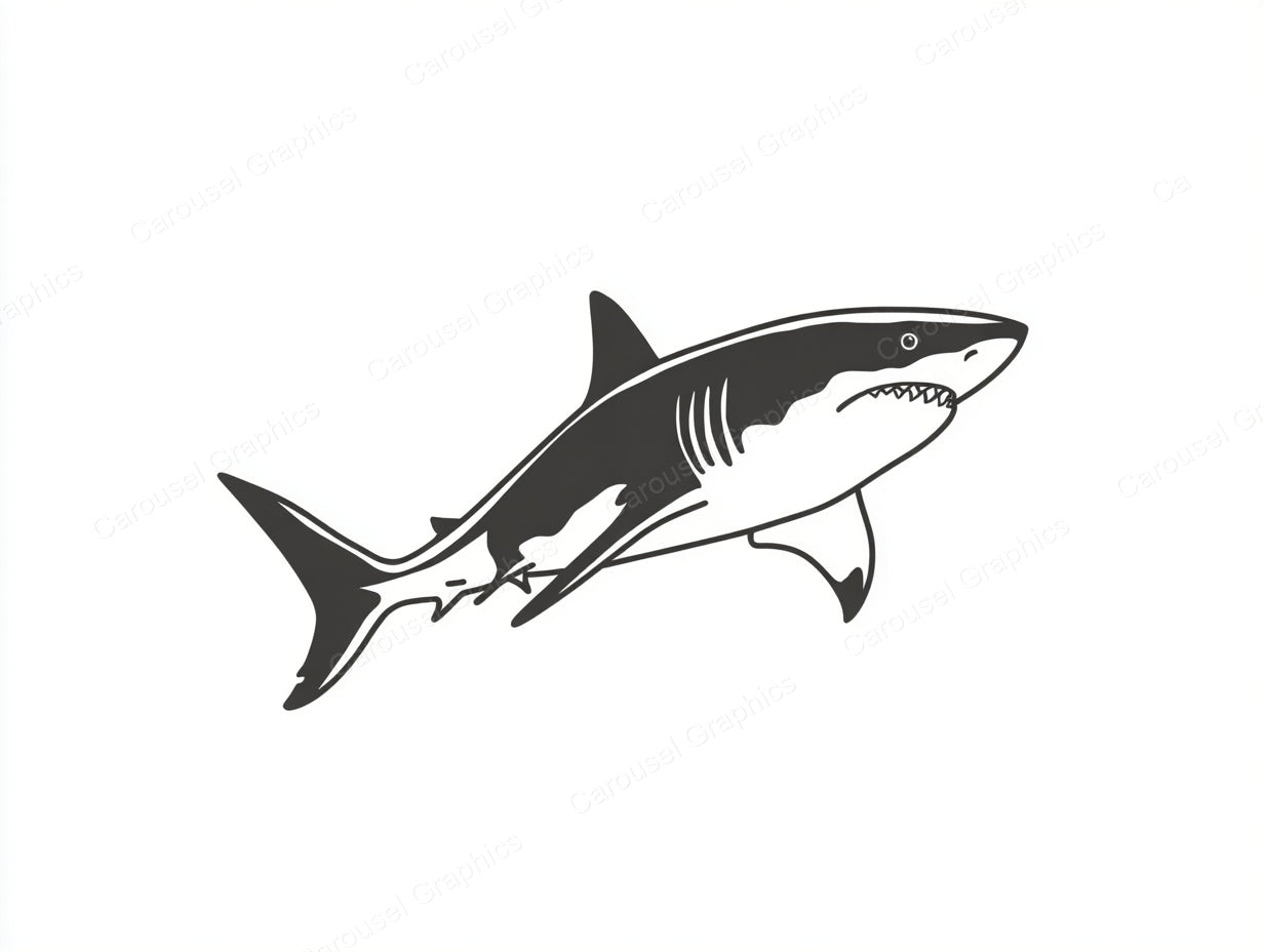 Shark Vector Graphic preview