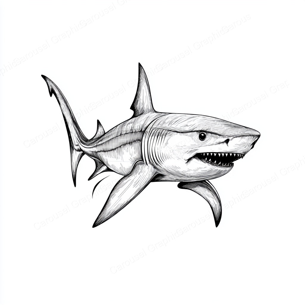 Shark Vector Graphic preview