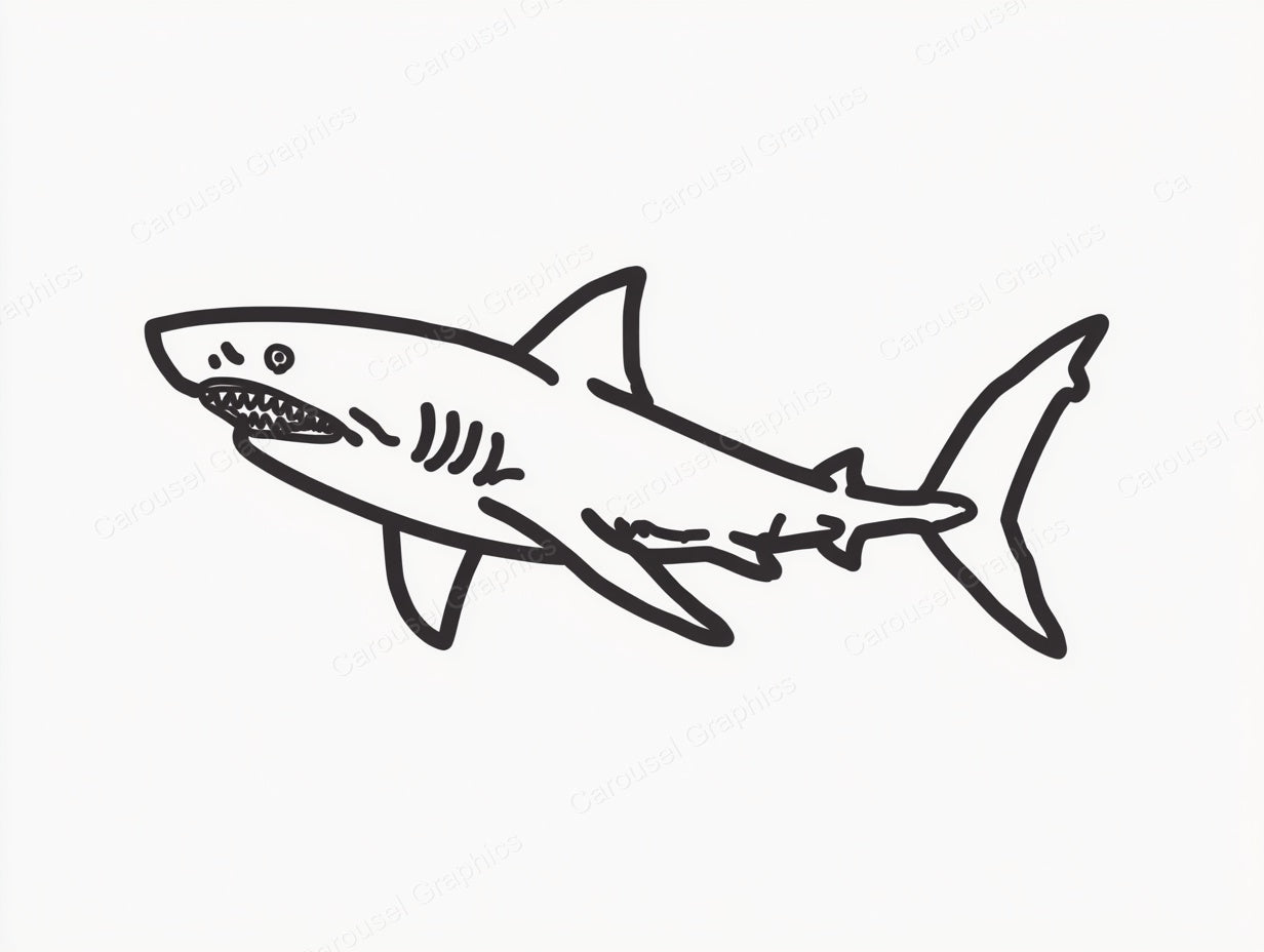 Shark Vector Graphic preview