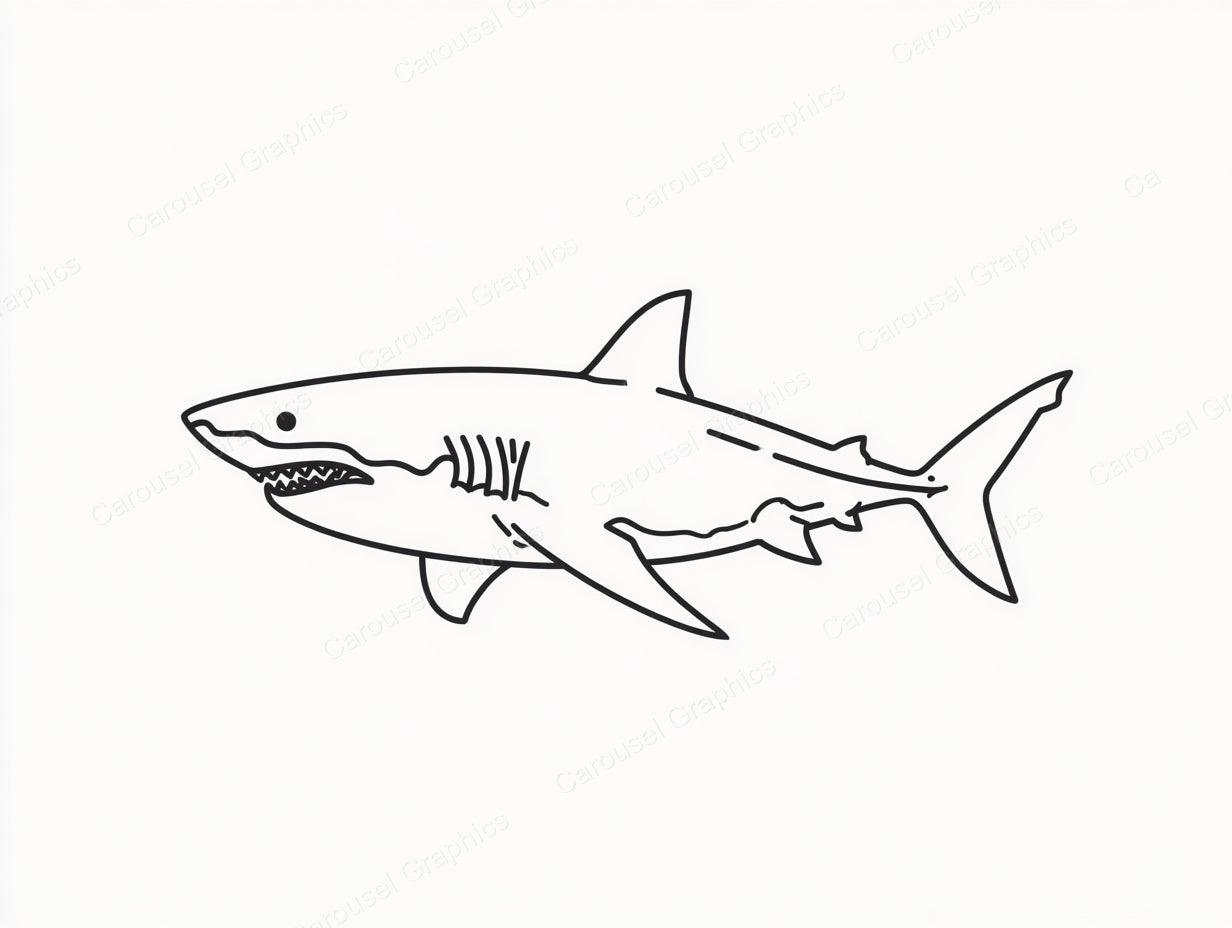 Shark Vector Graphic preview