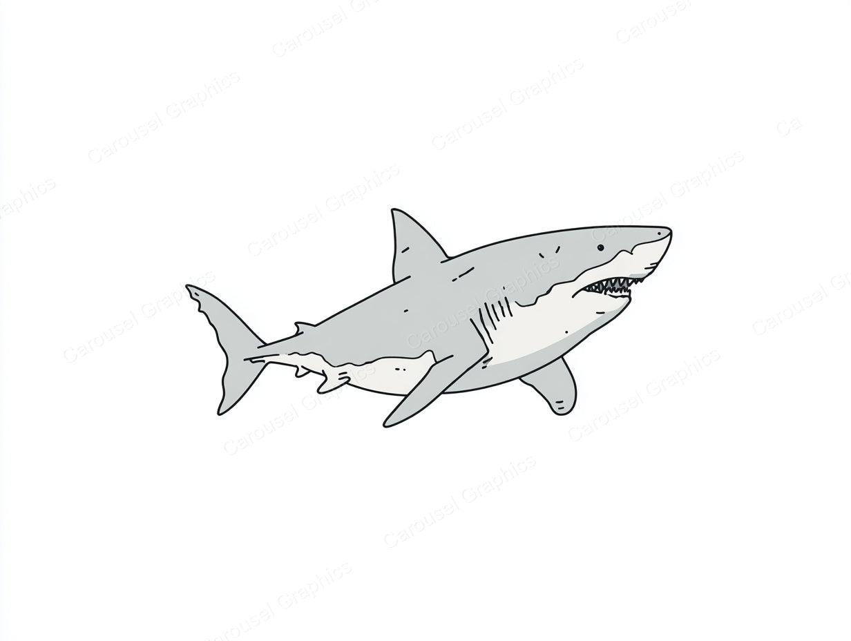 Shark Vector Graphic preview