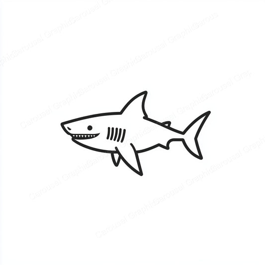 Shark Vector Graphic preview