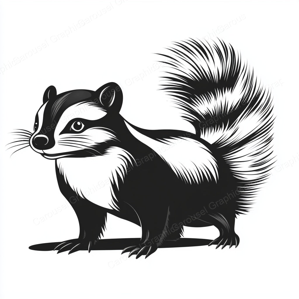 Skunk Vector Graphic preview