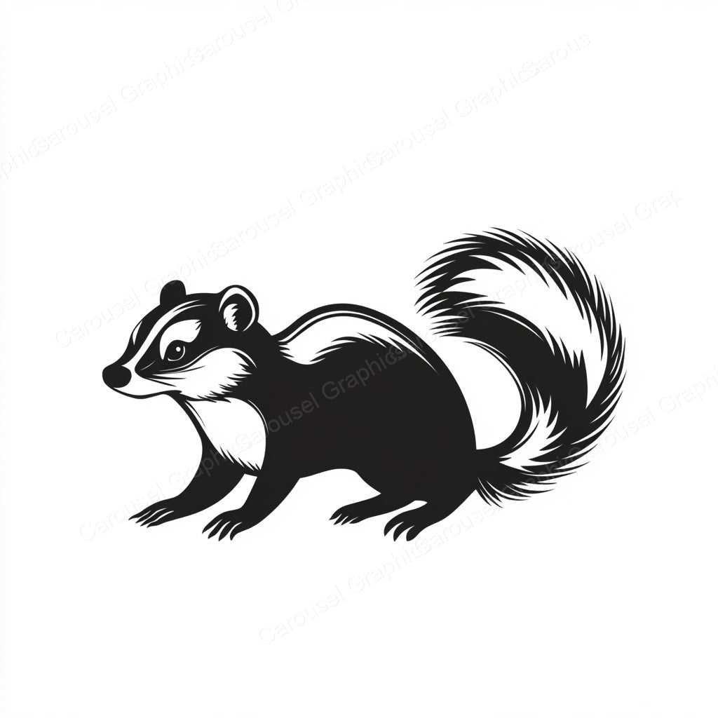 Skunk Vector Graphic preview