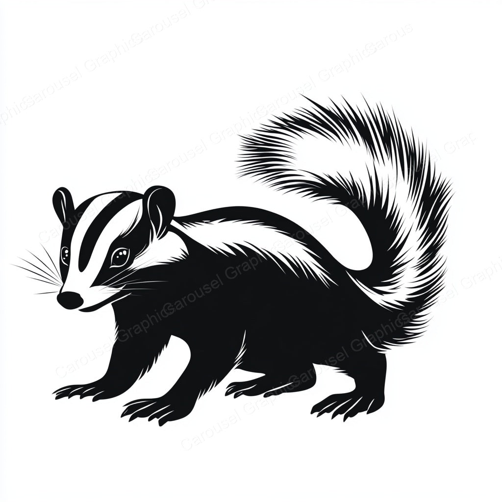 Skunk Vector Graphic preview