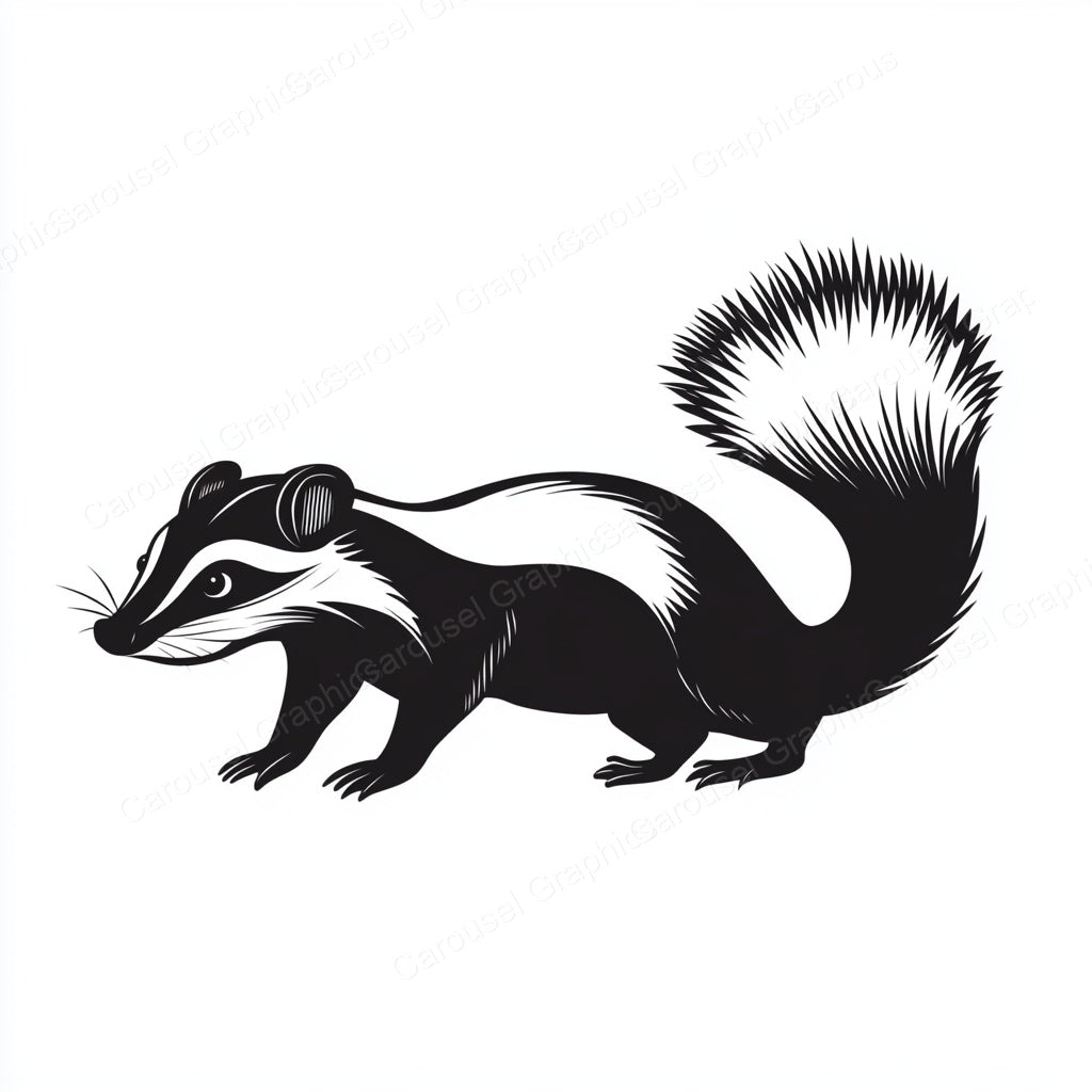 Skunk Vector Graphic preview
