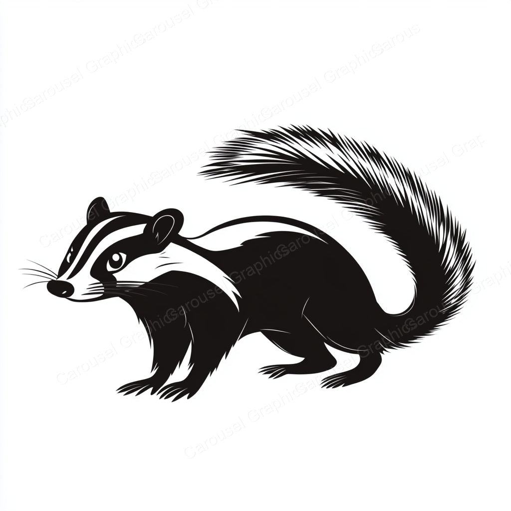 Skunk Vector Graphic preview