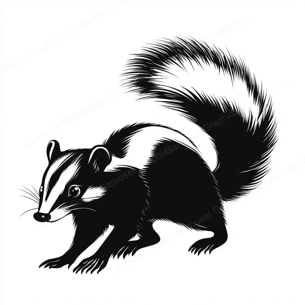 Skunk Vector Graphic preview