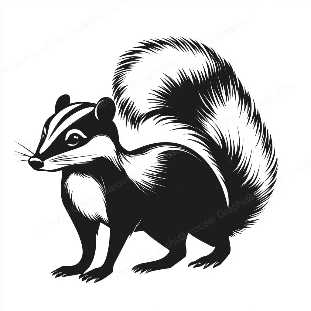 Skunk Vector Graphic preview
