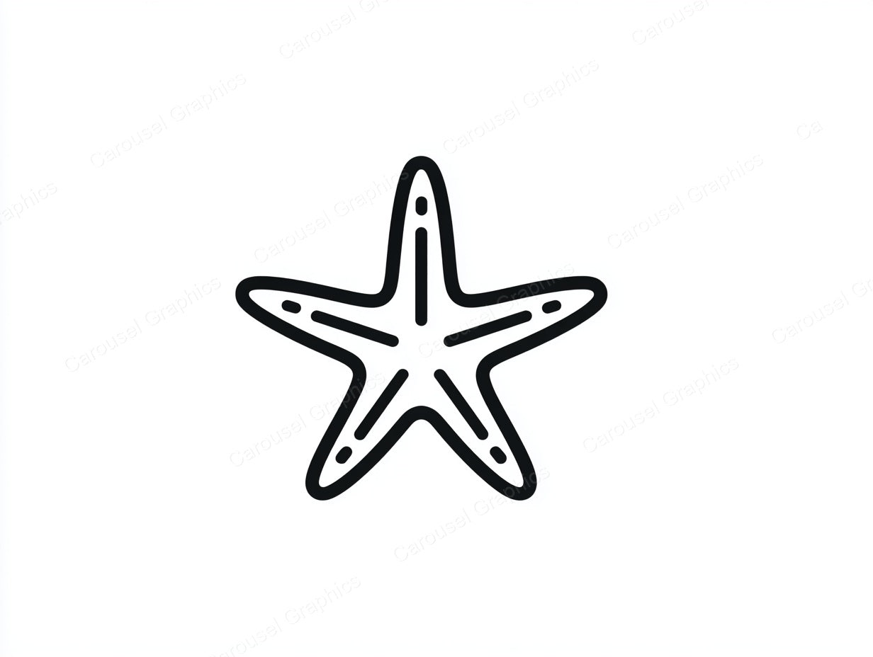 Starfish Vector Graphic preview
