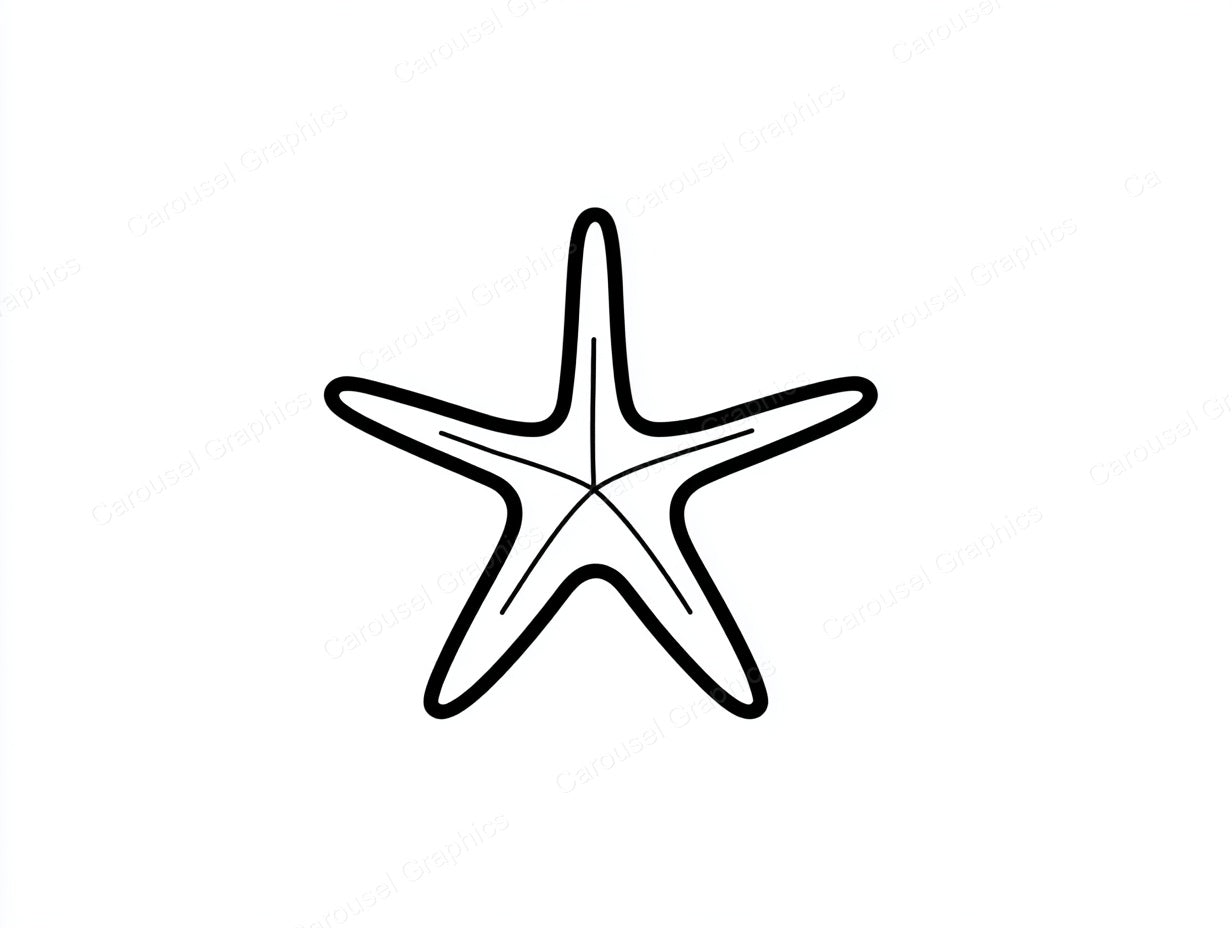 Starfish Vector Graphic preview