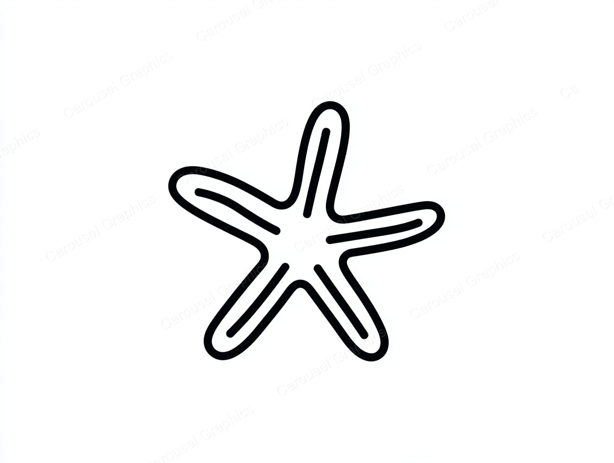 Starfish Vector Graphic preview
