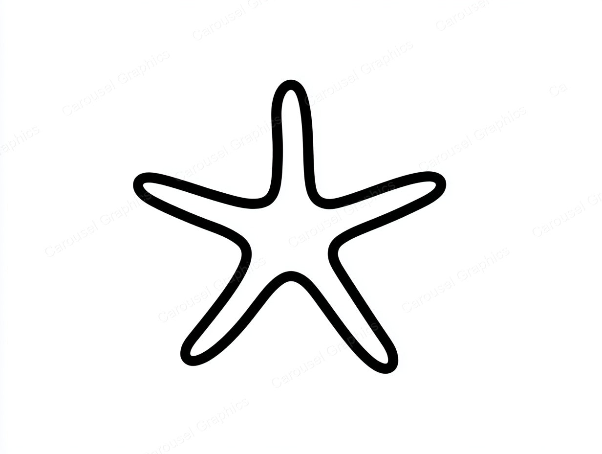 Starfish Vector Graphic preview