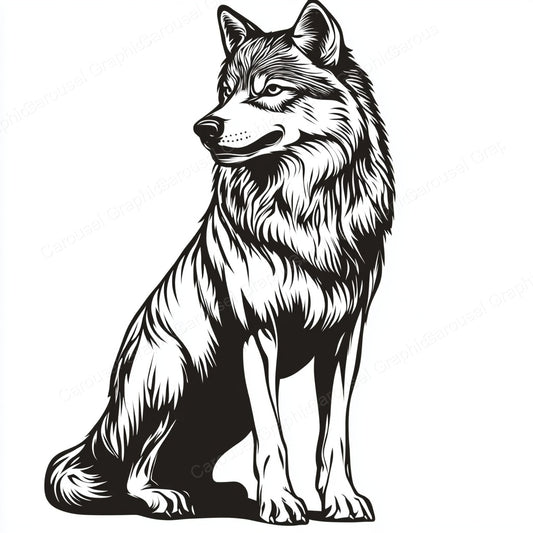 Wolf Vector Graphic preview