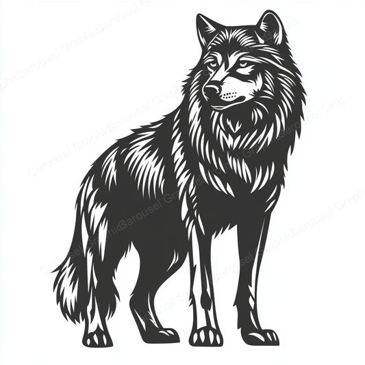 Wolf Vector Graphic preview
