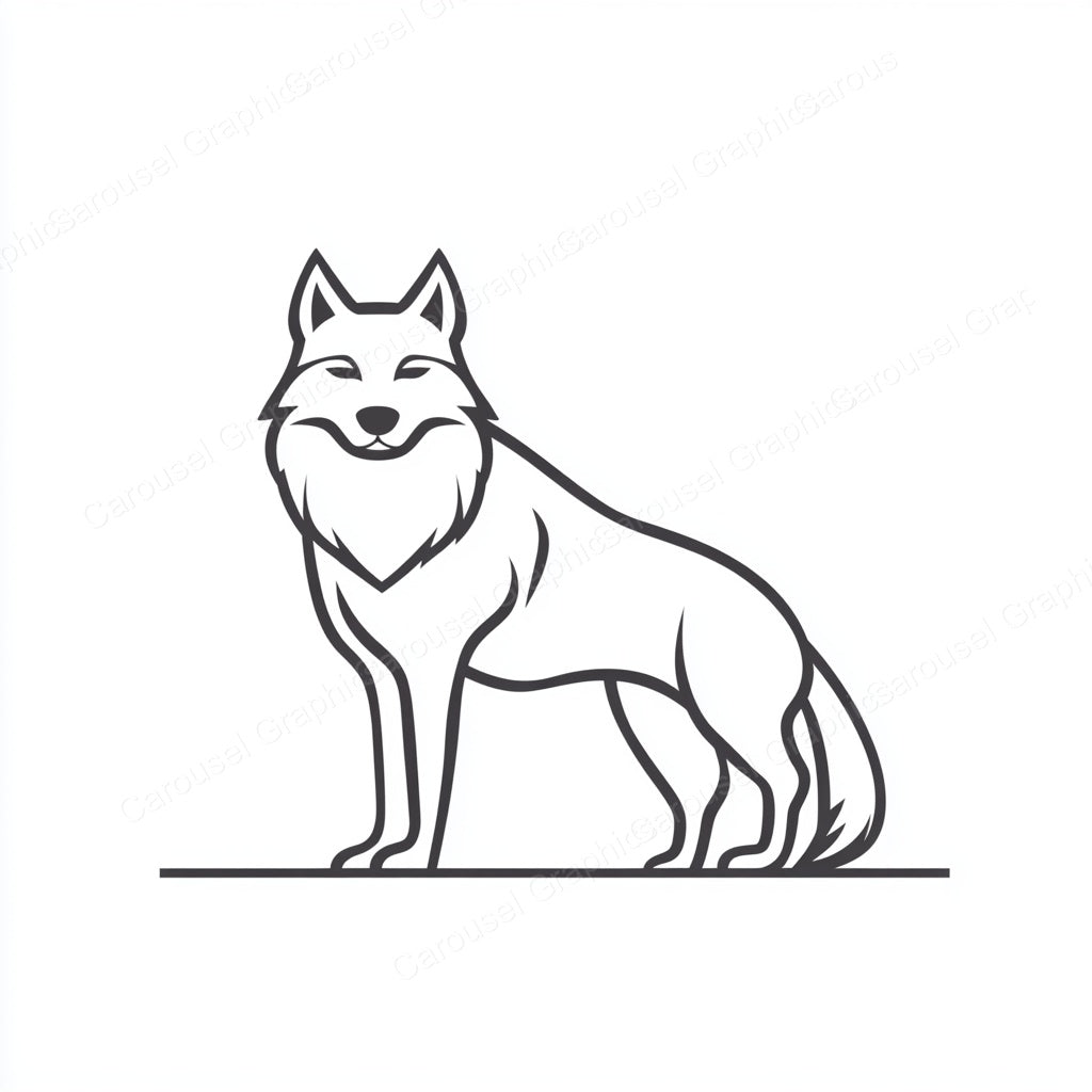 Wolf Vector Graphic preview