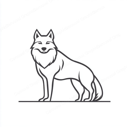 Wolf Vector Graphic preview