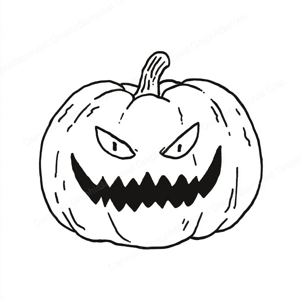 Jack-O-Lantern Vector Graphic preview