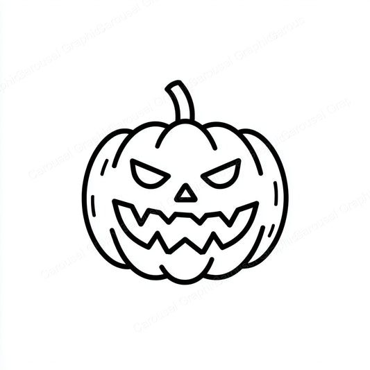 Jack-O-Lantern Vector Graphic preview