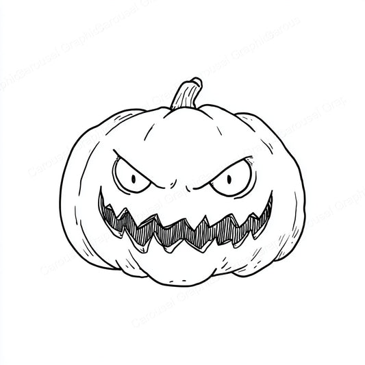 Jack-O-Lantern Vector Graphic preview