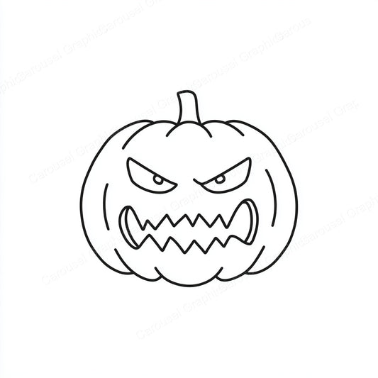 Jack-O-Lantern Vector Graphic preview