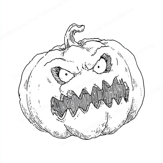 Jack-O-Lantern Vector Graphic preview