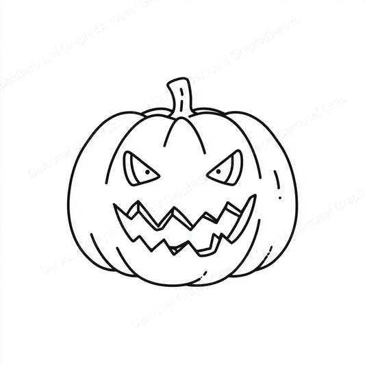 Jack-O-Lantern Vector Graphic preview