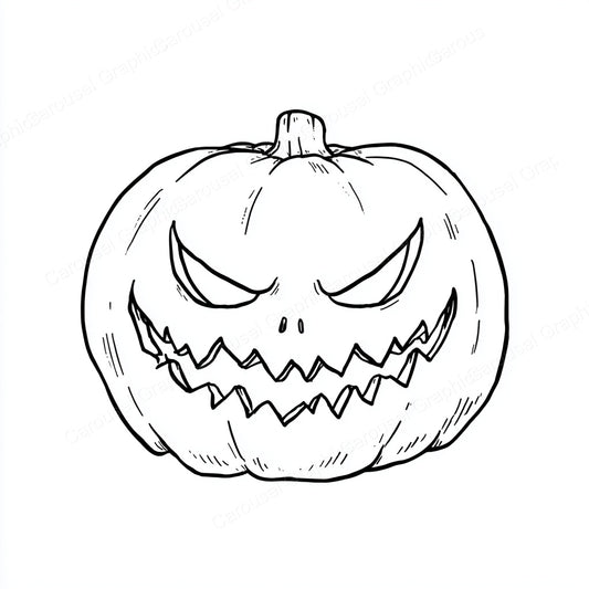 Jack-O-Lantern Vector Graphic preview