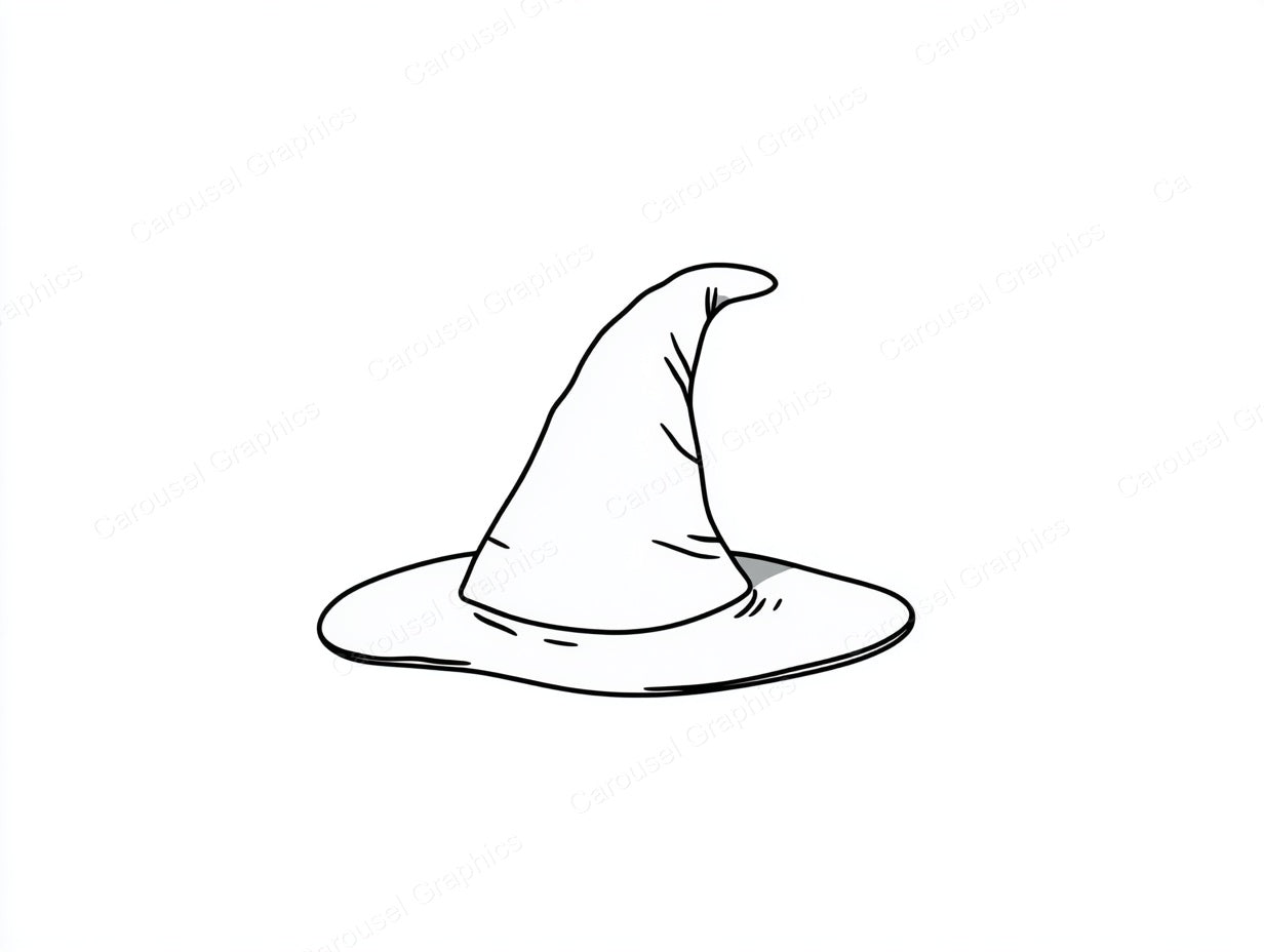 Witch Hat Vector Graphic preview