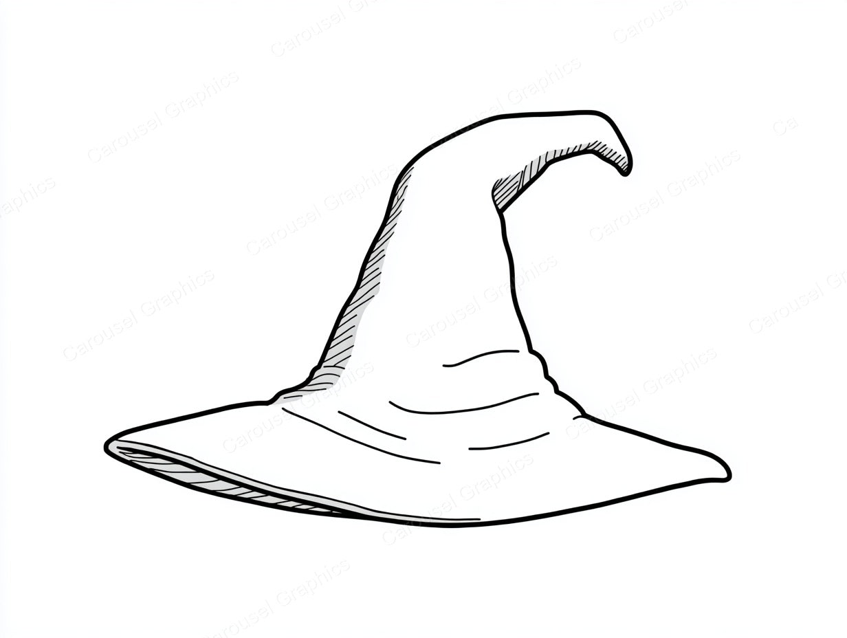 Witch Hat Vector Graphic preview