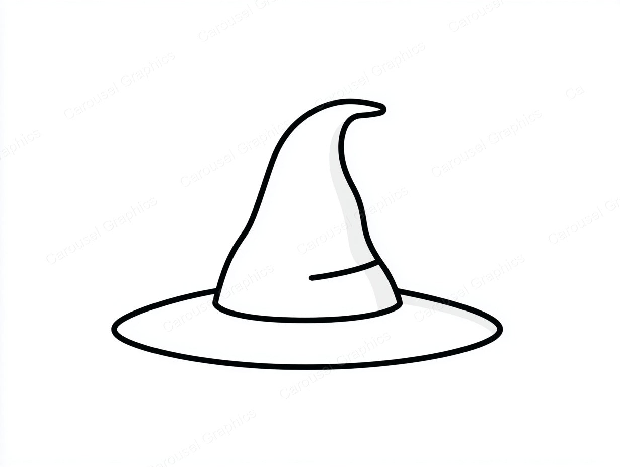Witch Hat Vector Graphic preview